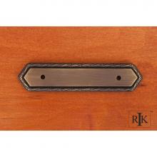 RK International BP 7824 AE - Deco-Leaf Edge Pull Backplate