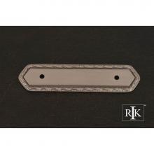 RK International BP 7824 P - Deco-Leaf Edge Pull Backplate