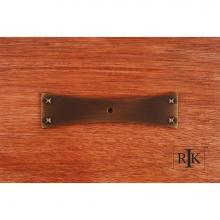 RK International BP 7903 AE - Bent Rectangular One Hole Backplate