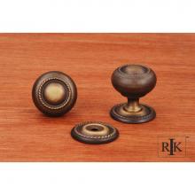 RK International CK 1213 AE - Small Rope Knob with Detachable Back Plate