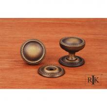 RK International CK 1217 AE - Flat Rope Knob with Detachable Back Plate