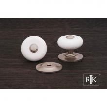 RK International CK 316 P - Large Porcelain Knob with Tip