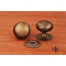 RK International CK 3216 AE - Large Plain Knob with Detachable Back Plate