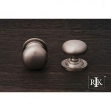 RK International CK 3217 ATP - Small Solid Plain Knob with Backplate