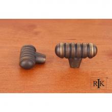 RK International CK 713 AE - Distressed Large Ribbed Knob