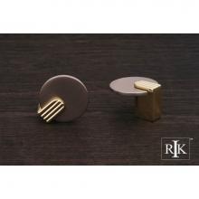 RK International CK 9220 - Round Knob with Brass Stem