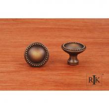 RK International CK 9310 AE - Plain Knob with Beaded Edge