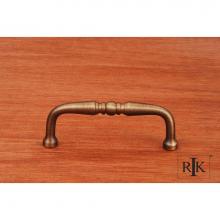 RK International CP 04 AE - 3'' c/c Decorative Curved Pull