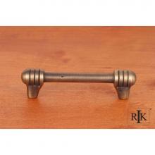 RK International CP 814 AE - 3 1/2'' c/c Distressed Rod with Swirl Ends Pull
