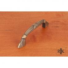 RK International CP 853 AE - 3'' c/c Ornate Bow Pull with Lines and Crosses