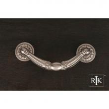 RK International CP 864 P - Ornate Drop Pull with Petal Bases