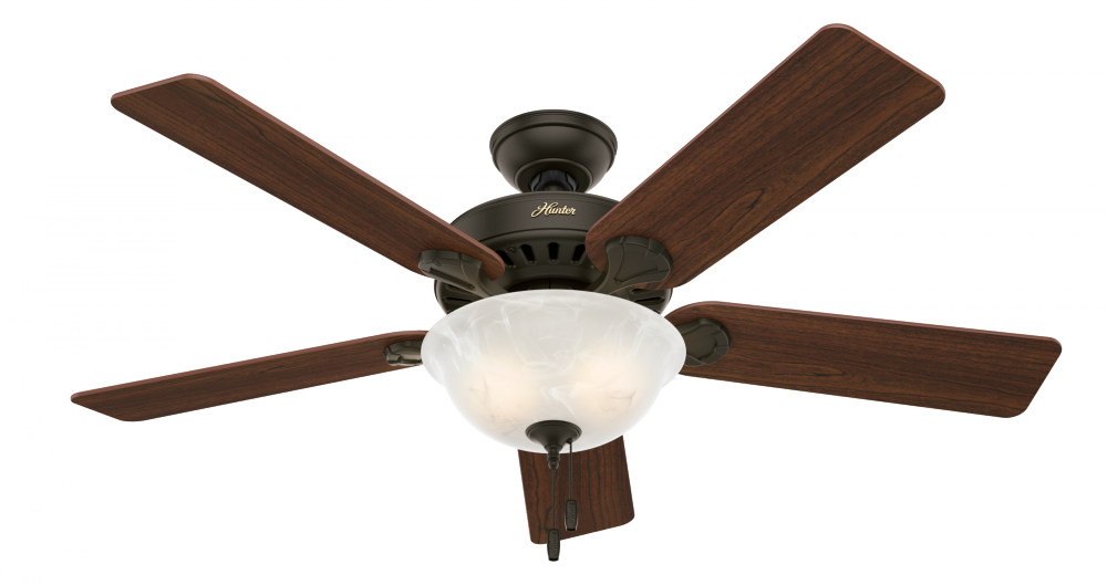 Hunter 52 inch Pro&#39;s Best New Bronze Ceiling Fan with LED Light Kit and Pull Chain