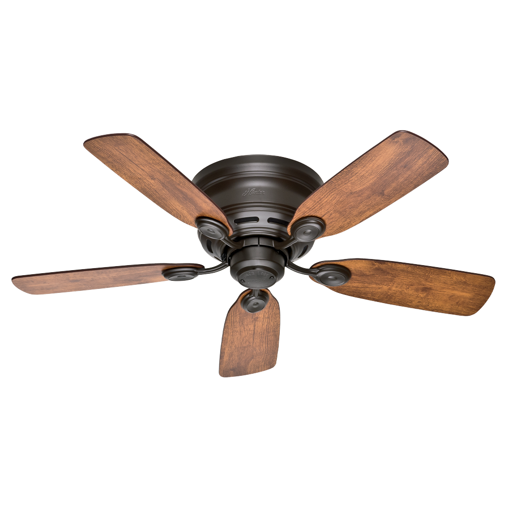 Hunter 42 inch Low Profile New Bronze Low Profile Ceiling Fan and Pull Chain