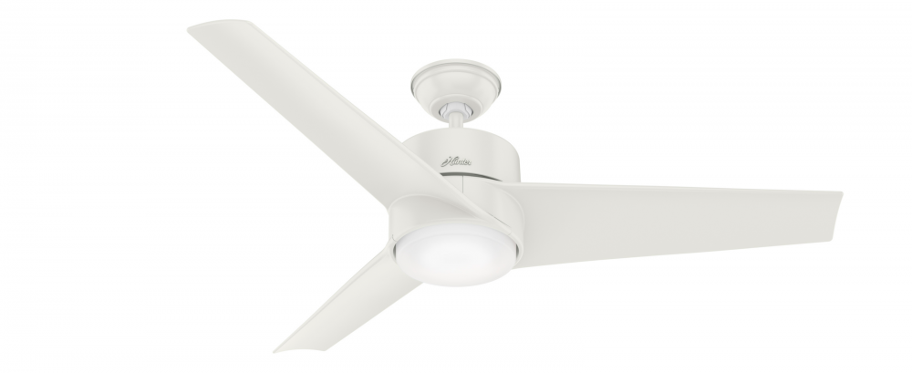Hunter 54 inch Havoc Fresh White WeatherMax Indoor / Outdoor Ceiling Fan with LED Light Kit and Wall