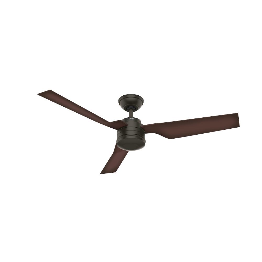 Hunter 52 inch Cabo Frio New Bronze Damp Rated Ceiling Fan and Wall Control
