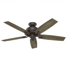 THE DONEGAN  CEILING FAN SHOWCASES HIGH-END FINISHES AND RUSTIC FEATURES. THE POWERFUL MOTOR AND 52-INCH BLADES WILL KEEP THE AIR MOVING IN LARGE ROOMS, AND AS A DAMP-RATED FAN, IT'S PERFECT FOR AREAS EXPOSED TO MOISTURE AND HUMIDITY SUCH AS PORCHES, 