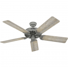 Hunter 51123 - Hunter 52 inch Hunter Original Matte Silver Damp Rated Ceiling Fan and Pull Chain