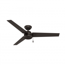 Hunter 59261 - Hunter 52 inch Cassius Premier Bronze Damp Rated Ceiling Fan and Pull Chain