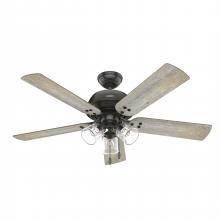 Hunter 51714 - Hunter 52 inch Shady Grove Noble Bronze Ceiling Fan with LED Light Kit and Pull Chain