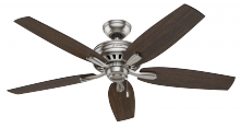 Hunter 53321 - Hunter 52 inch Newsome Brushed Nickel Ceiling Fan and Pull Chain