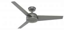Hunter 59608 - Hunter 52 inch Trimaran Matte Silver WeatherMax Indoor / Outdoor Ceiling Fan and Wall Control