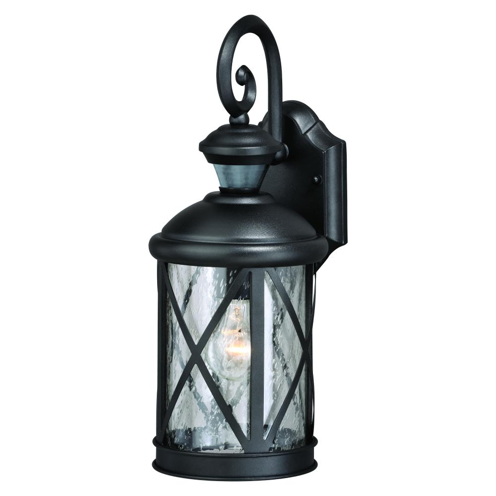 Henderson Motion Sensor Dusk to Dawn Outdoor Wall Light Textured Black