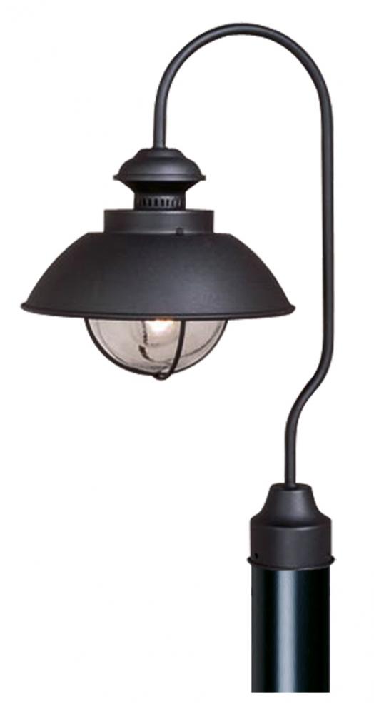 Harwich 10-in Outdoor Post Light Textured Black