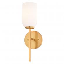 Vaxcel International W0485 - Shelby 5.25-in. 1 Light Wall Light Natural Brass