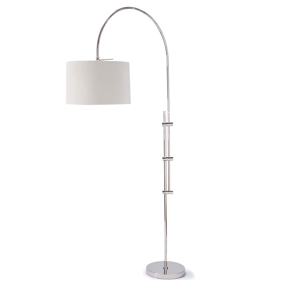 Regina Andrew Arc Floor Lamp With Fabric Shade (