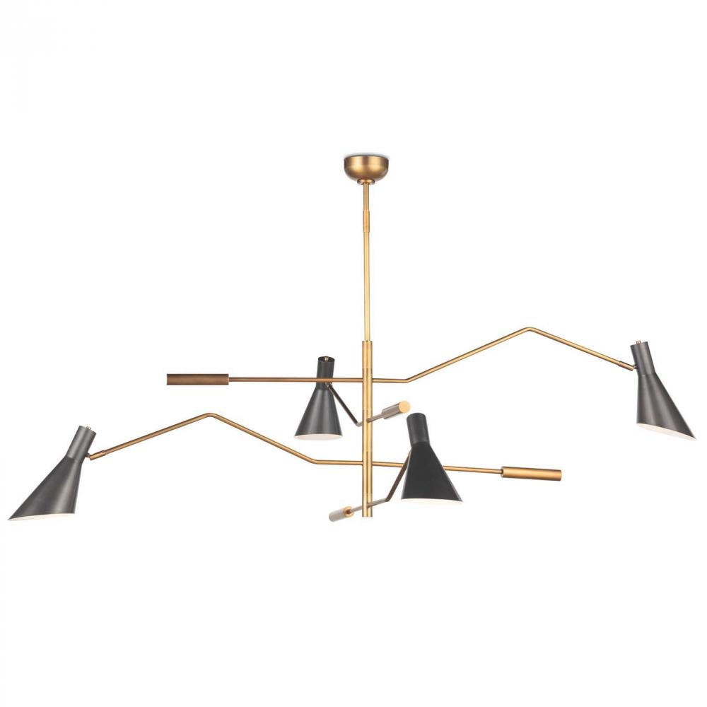 Regina Andrew Spyder Chandelier (Blackened Brass