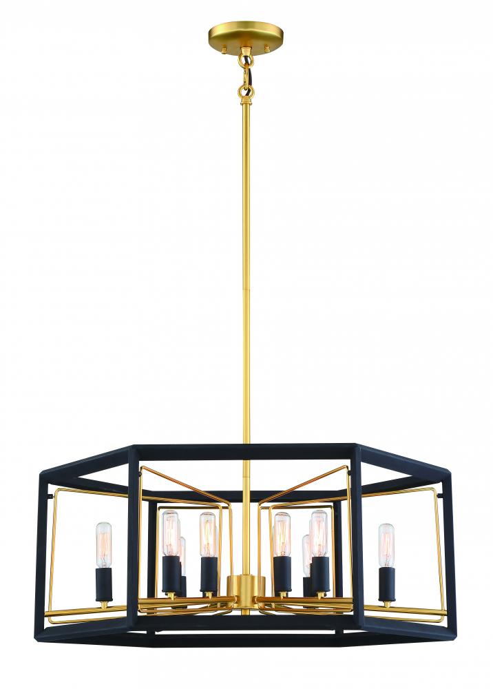 SABLE POINT - 12 LIGHT PENDANT