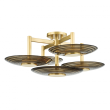 Hudson Valley PI1892605-AGB - 5 LIGHT SEMI FLUSH