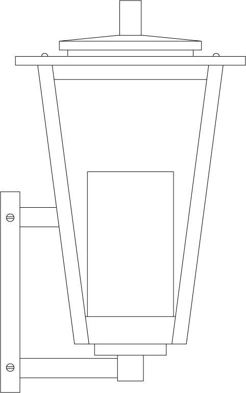 8&#34; brighton wall mount