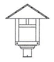 16&#34; evergreen post mount with classic arch overlay