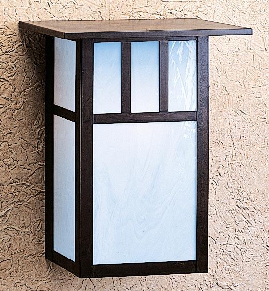 12&#34; huntington sconce with roof and double t-bar overlay