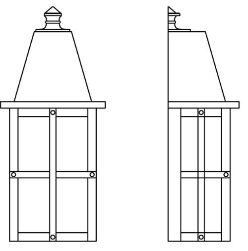 6&#34; hartford flush wall mount