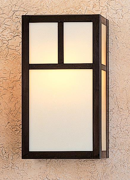 12&#34; mission sconce with t-bar overlay