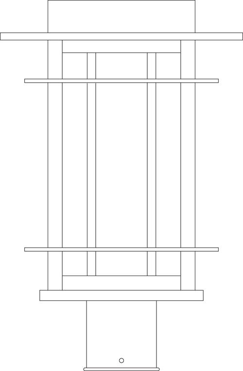 11&#34; oak park post mount