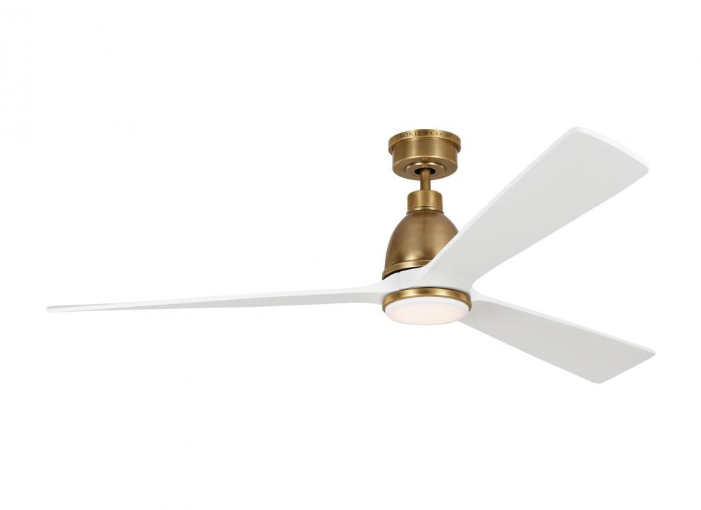 Bryden Smart 60&#34; Dimmable Indoor/Outdoor Integrated LED Antique Brass Ceiling Fan