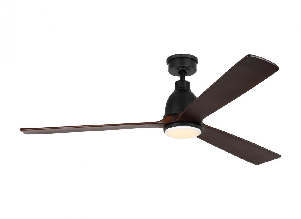 Bryden Smart 60&#34; Dimmable Indoor/Outdoor Integrated LED Midnight Black Ceiling Fan