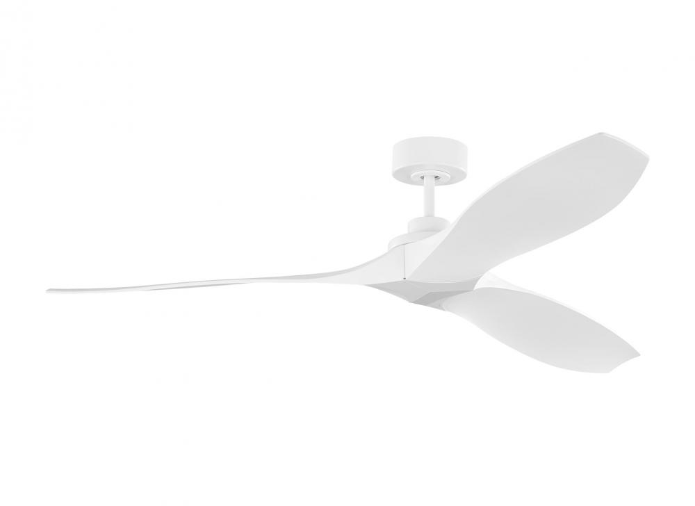 Collins 60&#34; Smart Indoor/Outdoor Coastal White Ceiling Fan with Remote Control and Reversible Mo