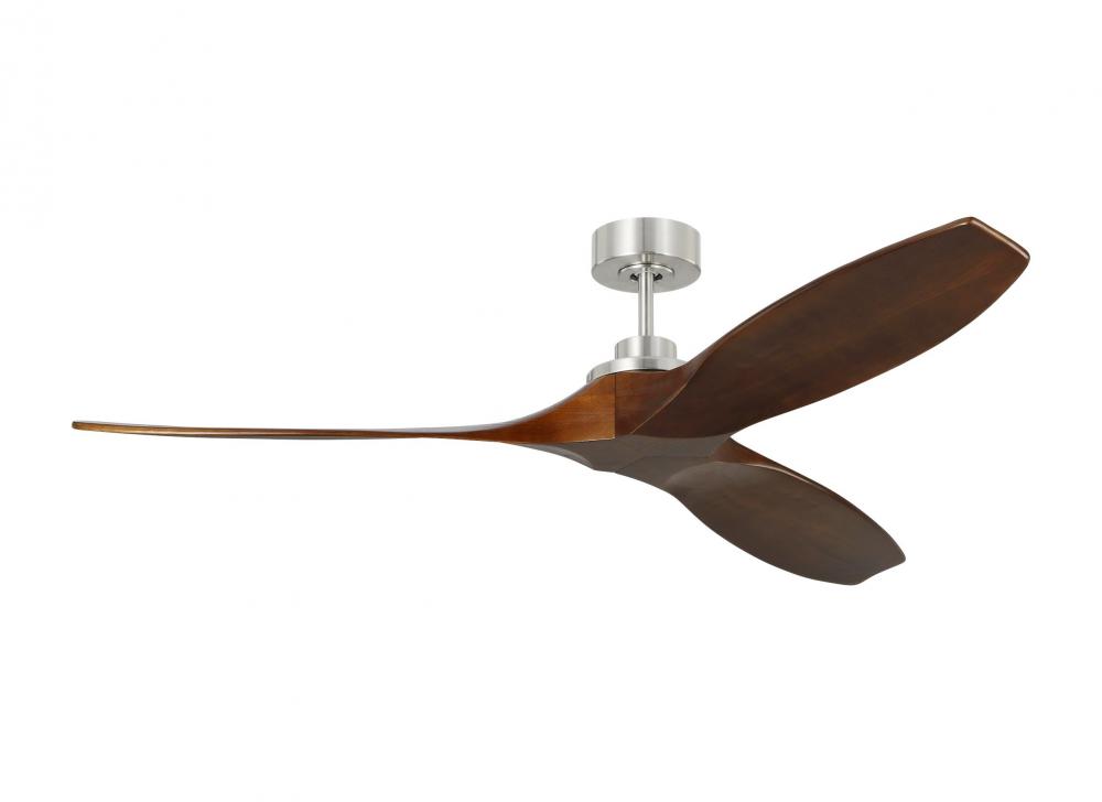 Collins 60&#34; Smart Indoor/Outdoor Brushed Steel Ceiling Fan with Remote Control and Reversible Mo