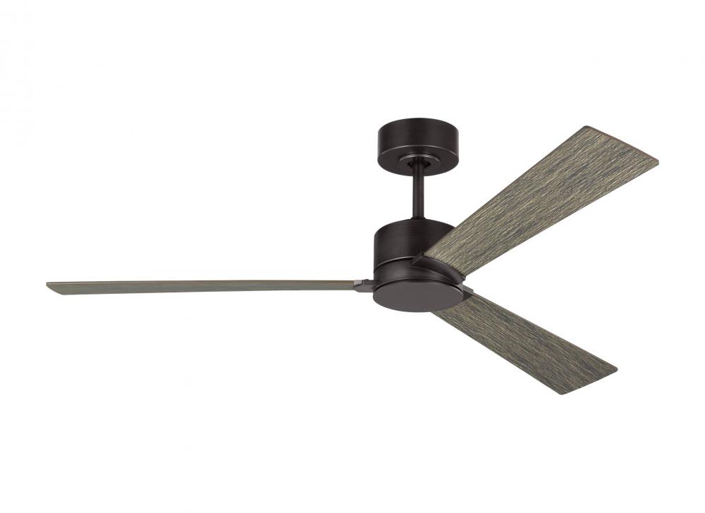 Rozzen 52&#34;Indoor/Outdoor Aged Pewter Ceiling Fan with Handheld Remote Control and Reversible Mot