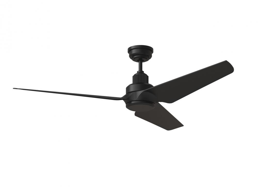 Ruhlmann Smart 52&#34; Dimmable Indoor/Outdoor Integrated LED Midnight Black Ceiling Fan