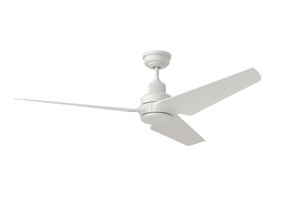 Ruhlmann Smart 52&#34; Dimmable Indoor/Outdoor Integrated LED Matte White Ceiling Fan
