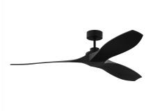 Visual Comfort & Co. Fan Collection 3CLNCSM60MBK - Collins 60" Smart Indoor/Outdoor Coastal Black Ceiling Fan with Remote Control and Reversible Mo
