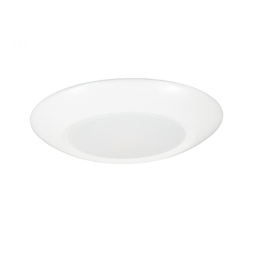 JESCO Flush Mount LED 6&#34; Round Disk 15W 5CCT 90CRI WH