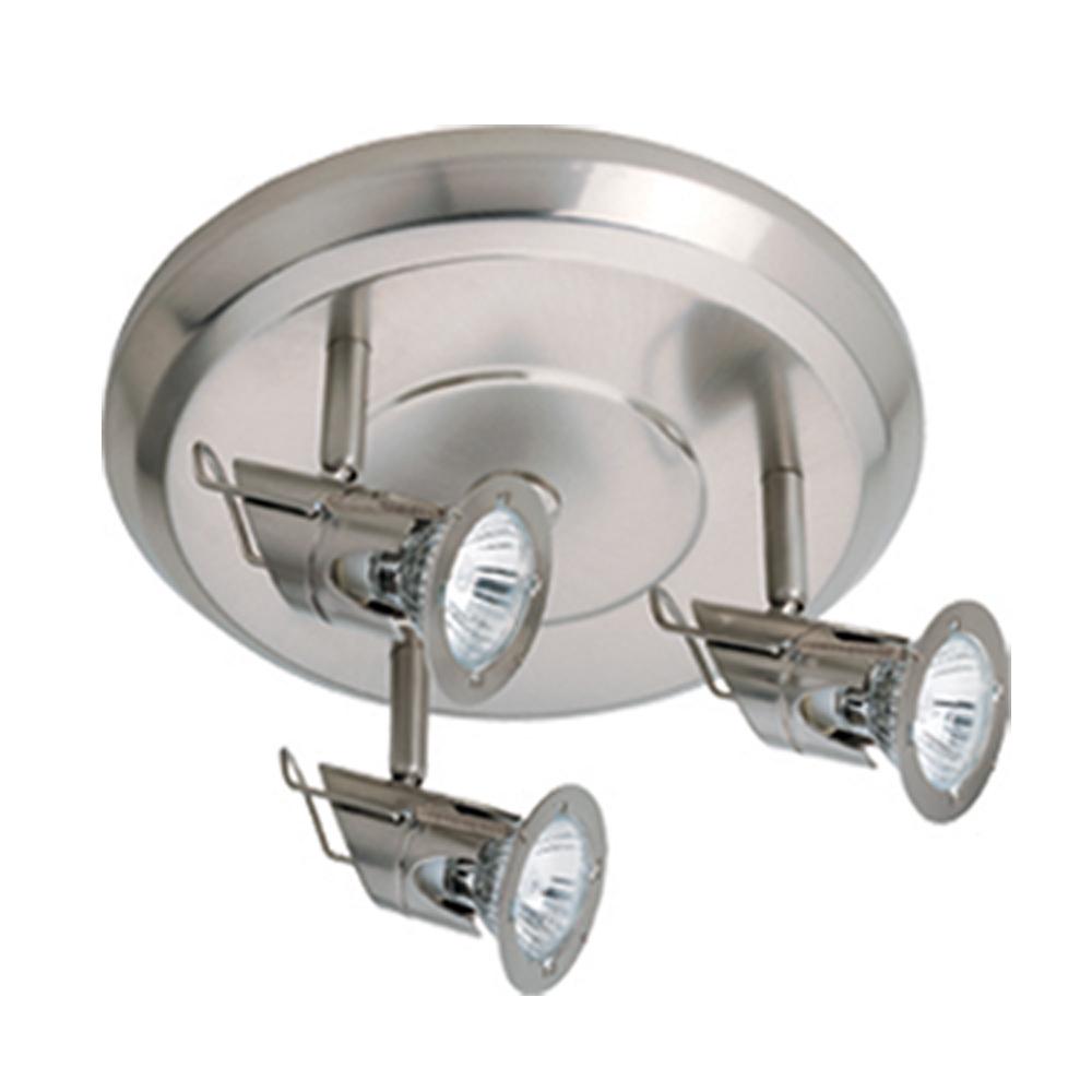 3-Light Line Voltage Fixture - Die Cast with Glass , With 50W Built-in Electronic Transformer(s)