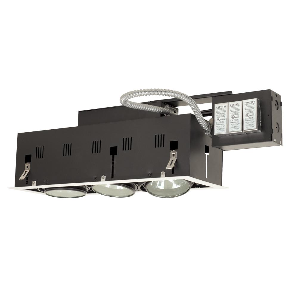 3-Light Double Gimbal Linear Recessed Fixture Low Voltage