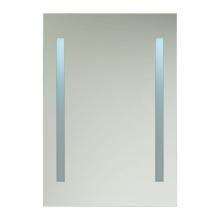 Jesco BLML-211-30-L - JESCO 27.5-inch Height LED Back-lit Mirror with Two vertical Cut Outs